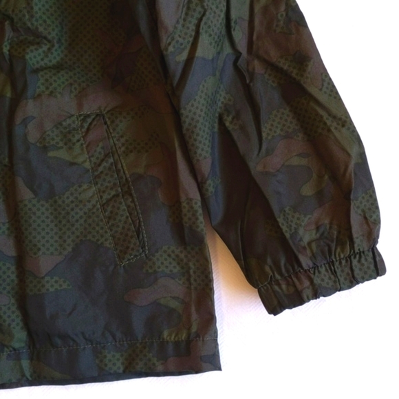 joe fresh camo windbreaker mesh-lined jacket with hood 3T toddler boys - Picture 4 of 9